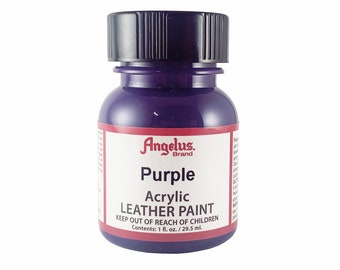 Purple Angelus Acrylic Leather Paint 1oz