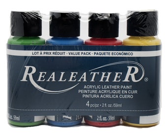 Acrylic Leather Paint Primary Colors Pack