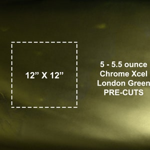Può includere: Un foglio di vinile pretagliato Chrome Xcel London Green da 5,5 once, di 30,5 cm per 30,5 cm.