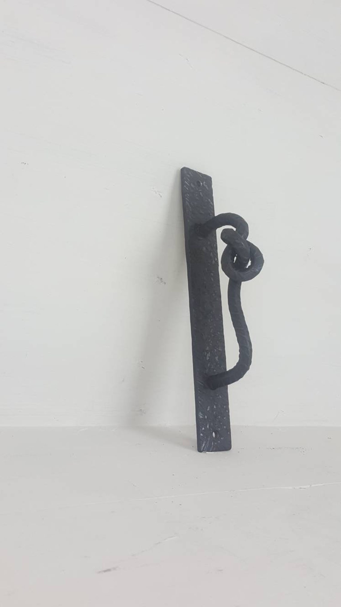 Knotted Rebar Door Handle Industrial Steampunk Style Etsy