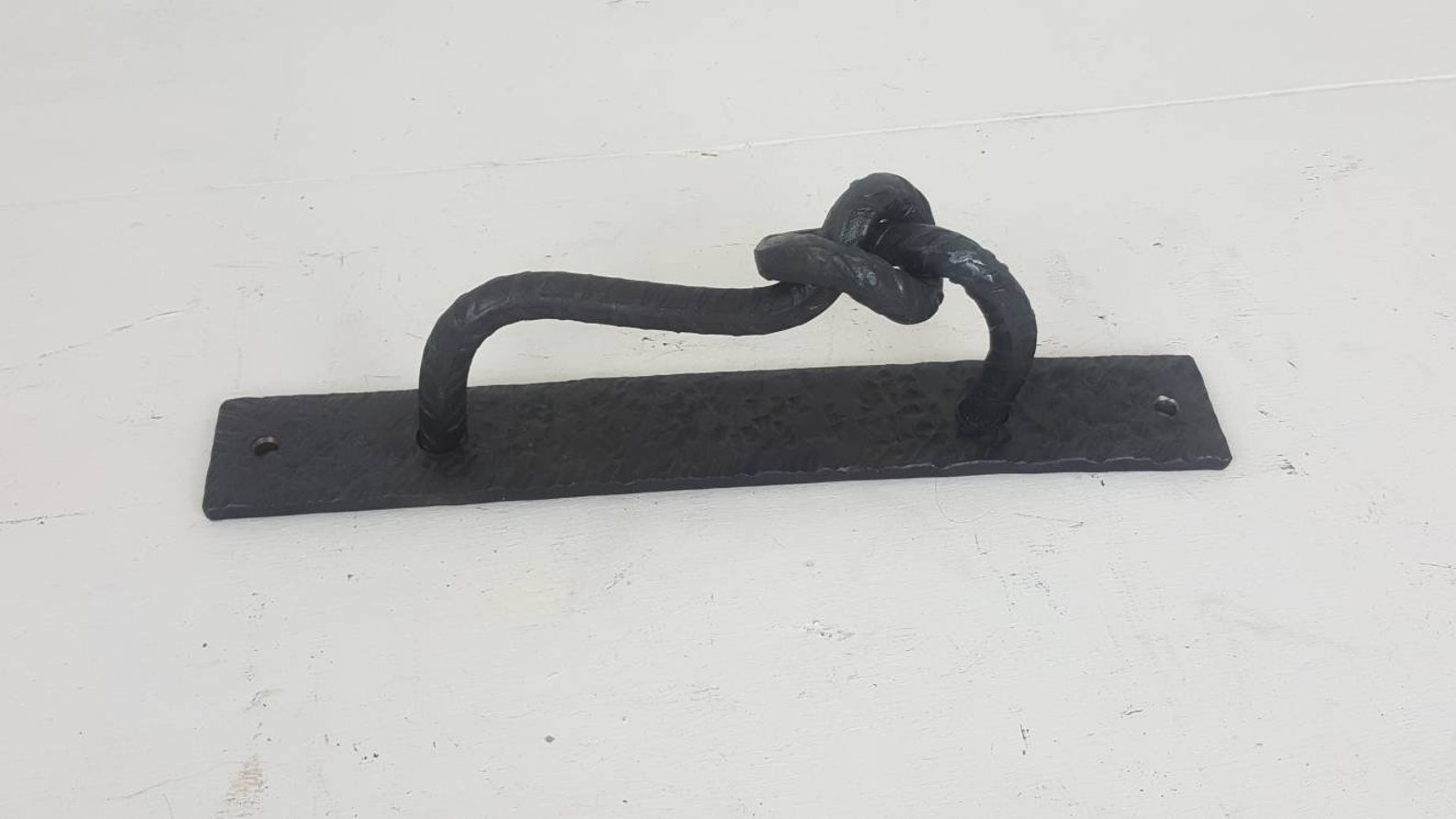 Knotted Rebar Door Handle Industrial Steampunk Style Etsy