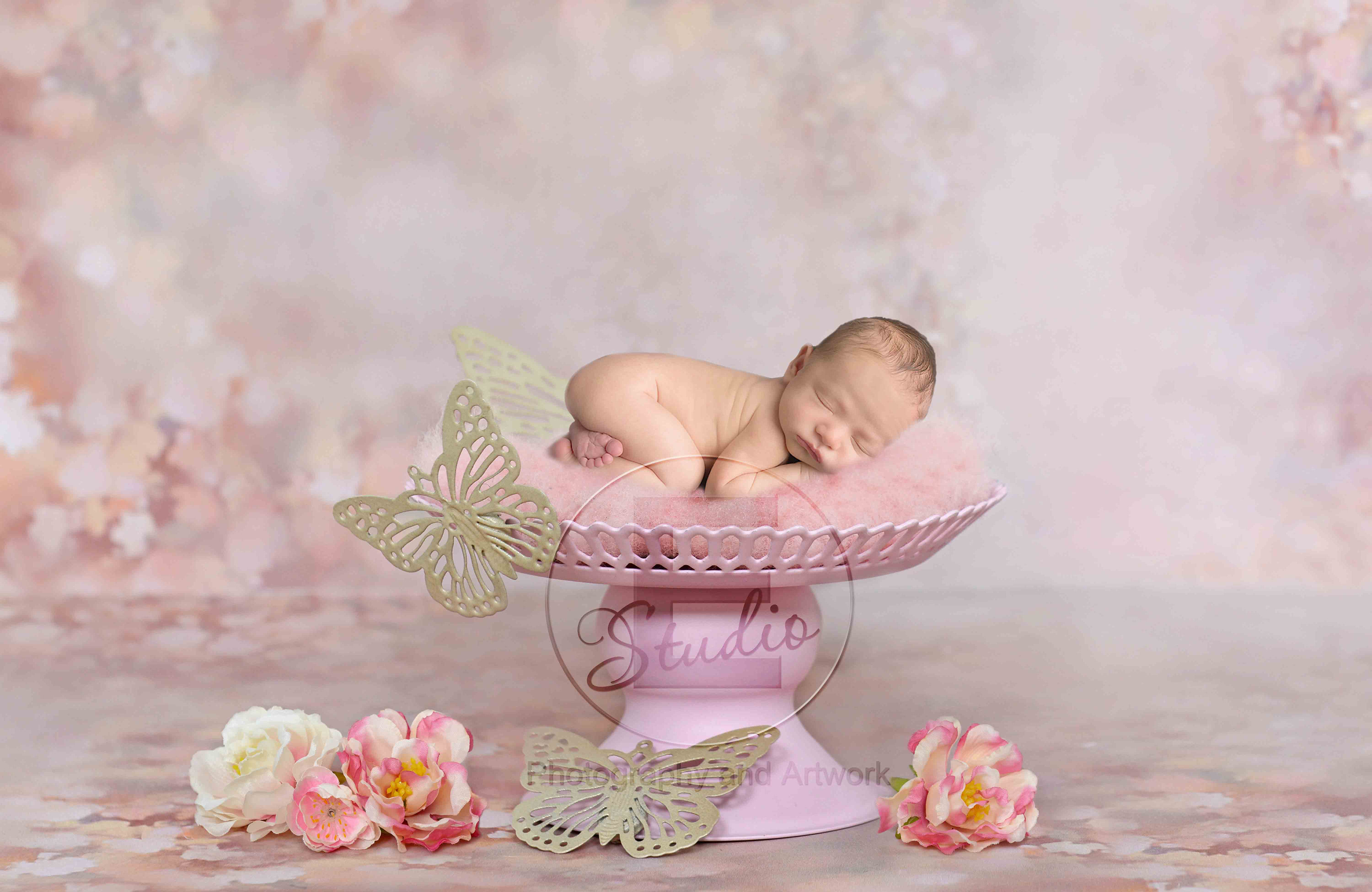 Digital Backdrop Newborn, Baby Photography Props, Toddler Overlay, Pink