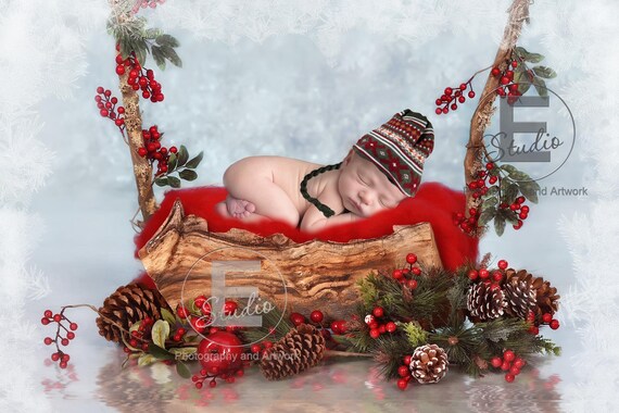 baby photography christmas