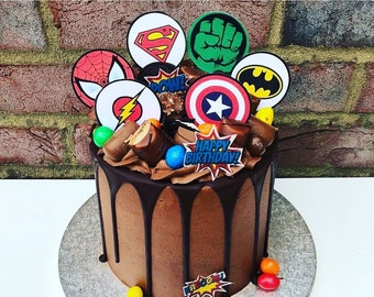 Superhero Cake Topper Etsy