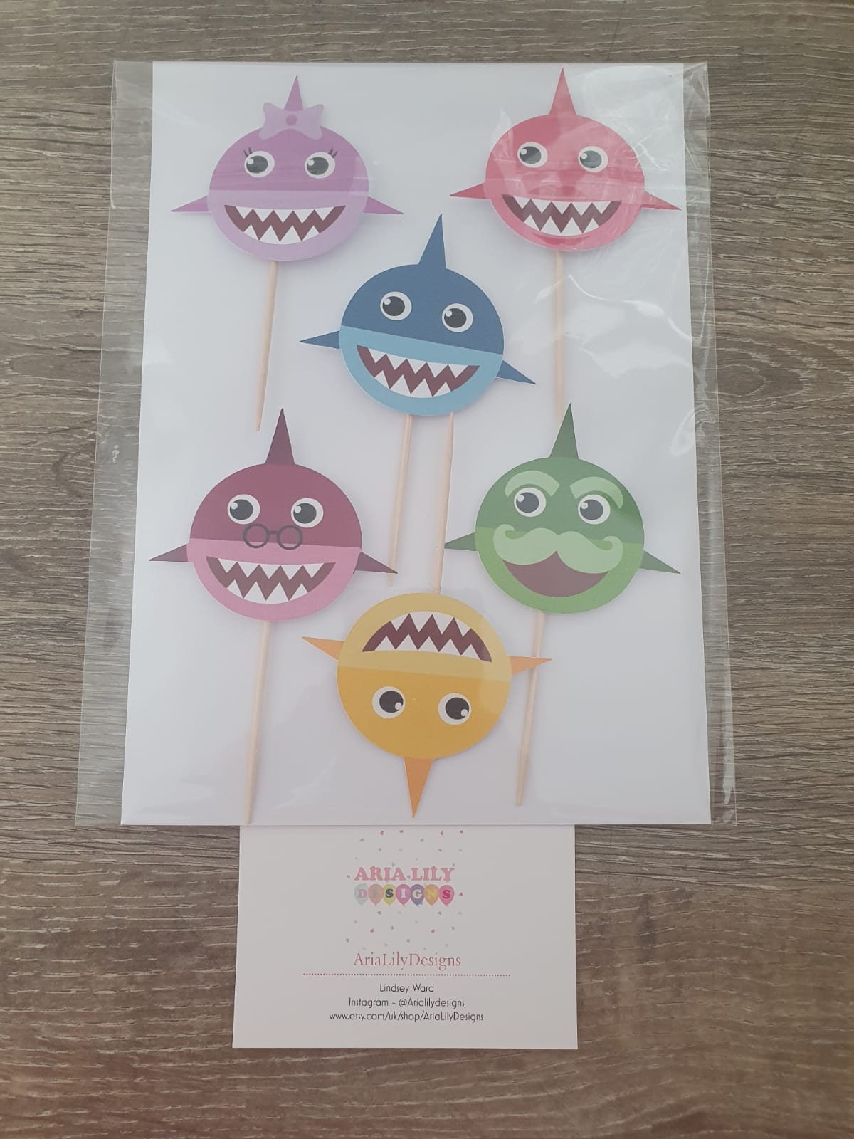 Baby Shark Cake Toppers Custom Cake Topper Birthday Cake