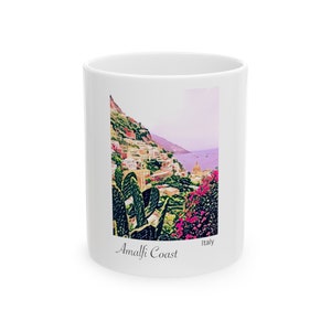 Carte postale de Positano, côte amalfitaine, Italie Mug en céramique (11 oz, 15 oz)