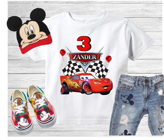 lightning mcqueen birthday shirt