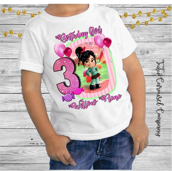 vanellope birthday shirt