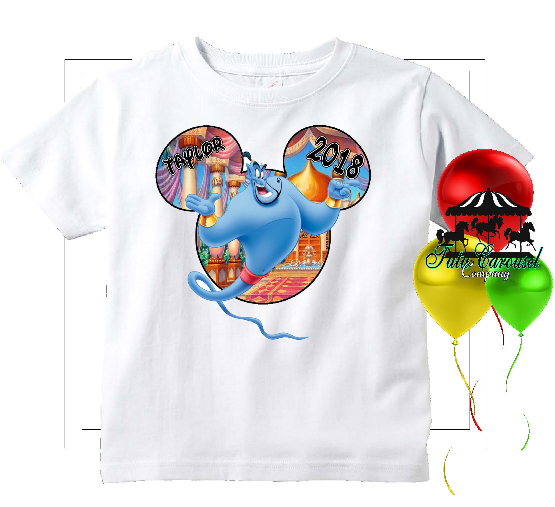 Genie Aladdin Disney Vacation Shirt 