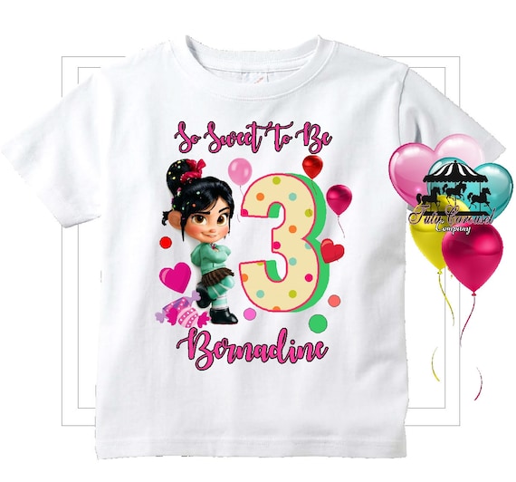 vanellope birthday shirt