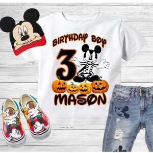 Mickey Mouse Halloween Birthday Shirt Personalized Shirt, mc190