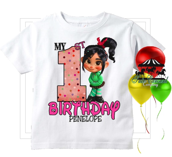 vanellope birthday shirt