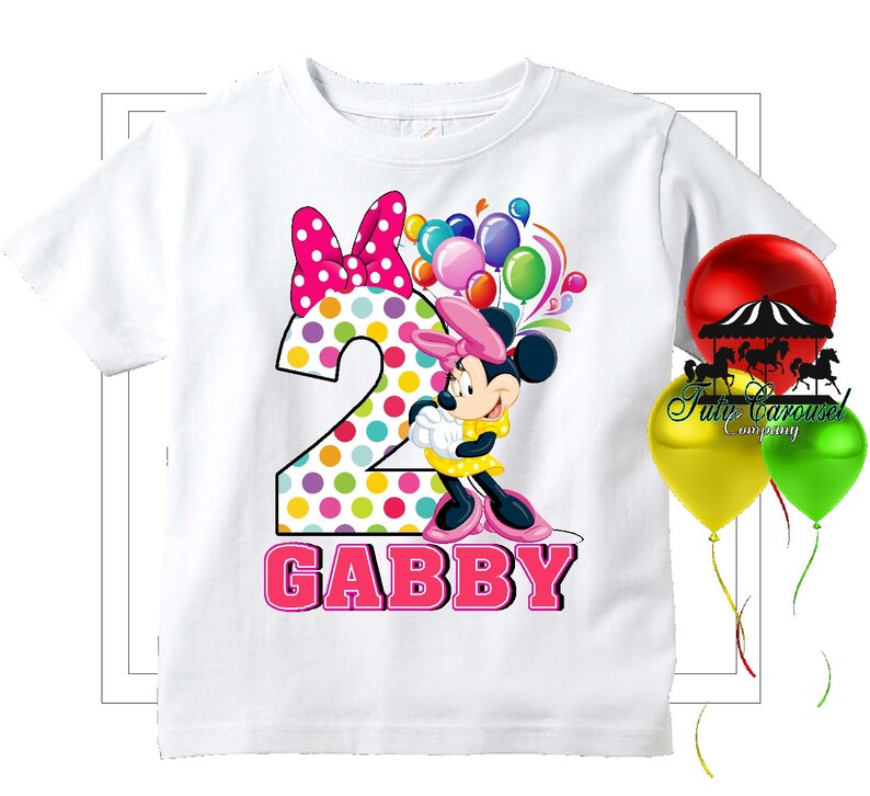 Minnie Mouse Birthday Shirt 