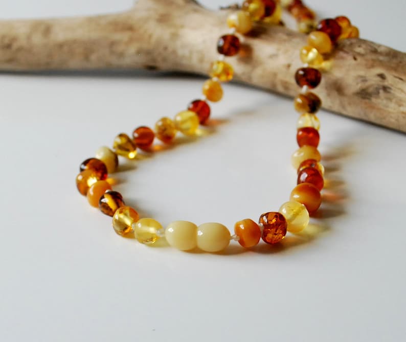 Women Amber Jewelry Amber Gift Bernsteinkette Natural Amber Necklace for Women Multicolor Baltic Amber Necklace Natural Amber Beads