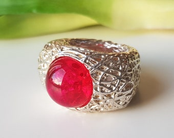 Pink amber gemstone deals