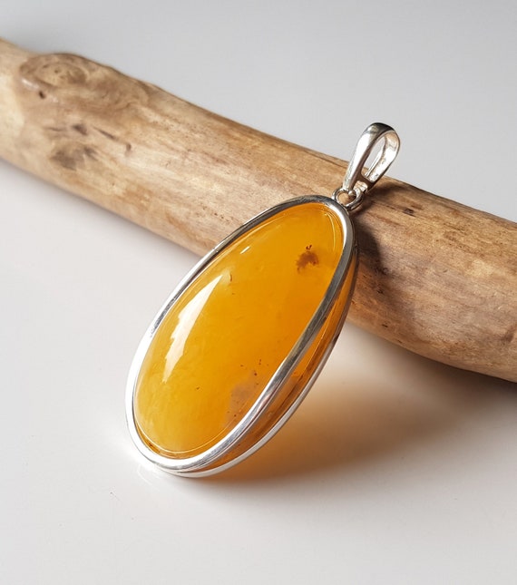 Butterscotch Baltic Amber Pendant Natural Large Amber Pendant