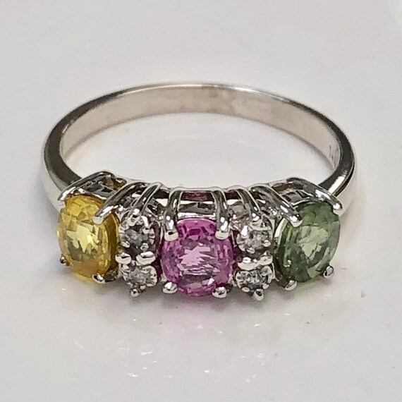 multi colored sapphire stone