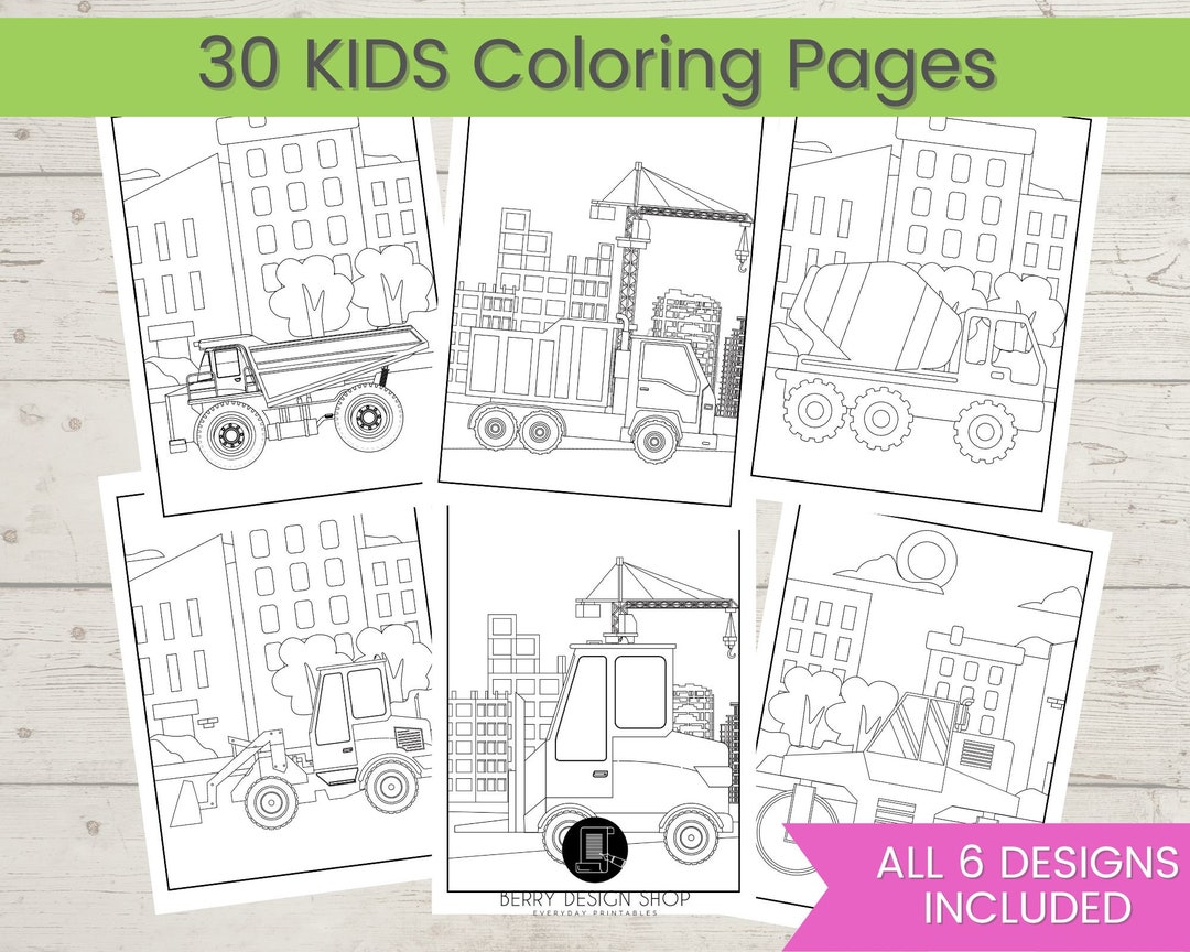 Construction Coloring Pages, 30 Printable Transportation Coloring Pages ...