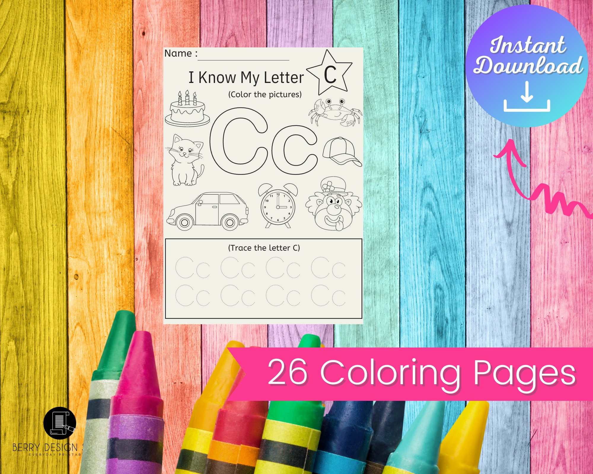 ABC Alphabet Lessons Preschool Printables Homeschool Curriculum ABC ...