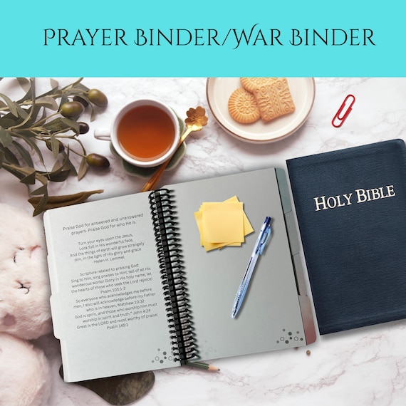 Prayer Binder: Scripture, Reflection & Gratitude 8.5x11in
