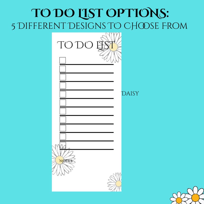 Modern Tear-off Notepad, to Do List, Grocery List or Notes 4x9 - Etsy