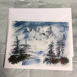 Snowy Mountain Card image 1