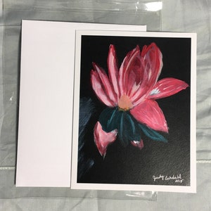 Cartão Flor Roxa