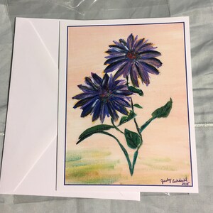 Cartão Flor Roxa #3