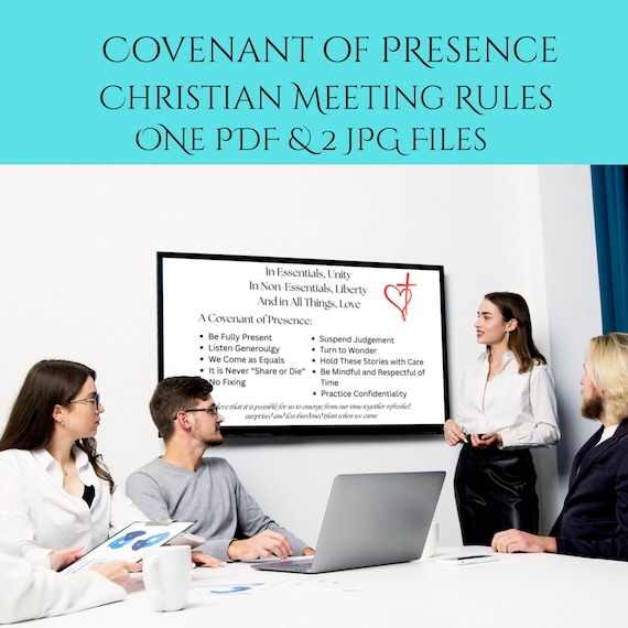 Covenant of Presence, Christian Meeting Rules, 8.5x5.5in, 2 on a page