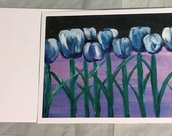 Blue Tulips Card