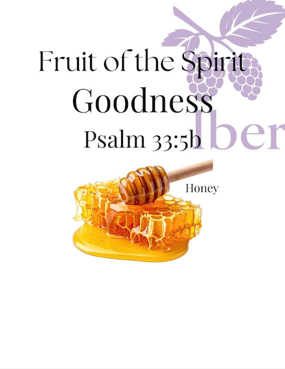 Fruit of the Spirit, Goodness, Wall Art,  8.5x11 decoration, digital download
