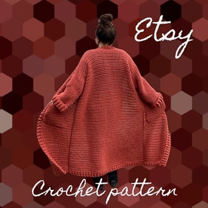 CROCHET PATTERN ONLY Lazy Days Chunky Ankle Duster S-5X