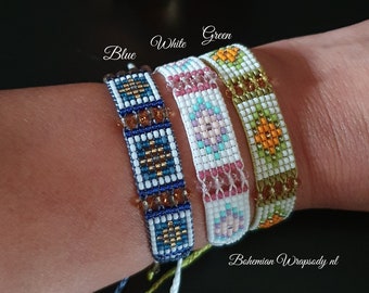 Seed bead bracelets  handmade jewelry  beaded bracelet