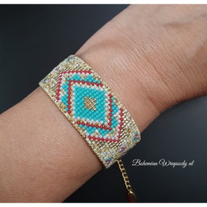 Seed bead bracelet handmade jewelry loom bracelet