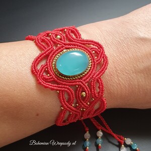 manchet bracelet turquoise stone