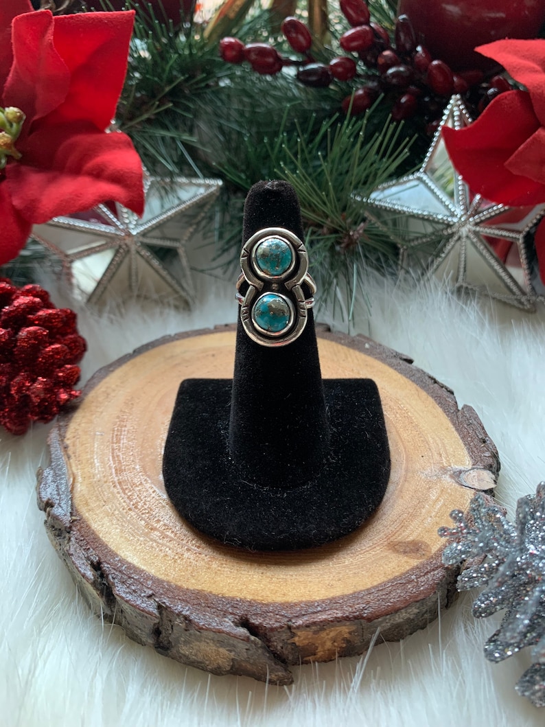 Natural Morenci2 Turquoise Ring size 5.75