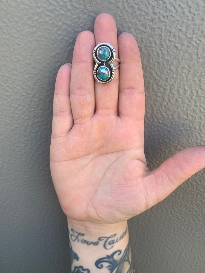 Natural Morenci2 Turquoise Ring size 5.75