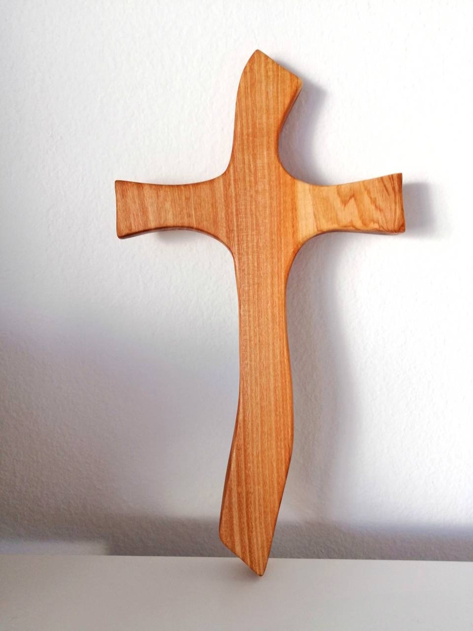Large Wood Crucifix Wall Decor Christian Wall Art Easter Etsy