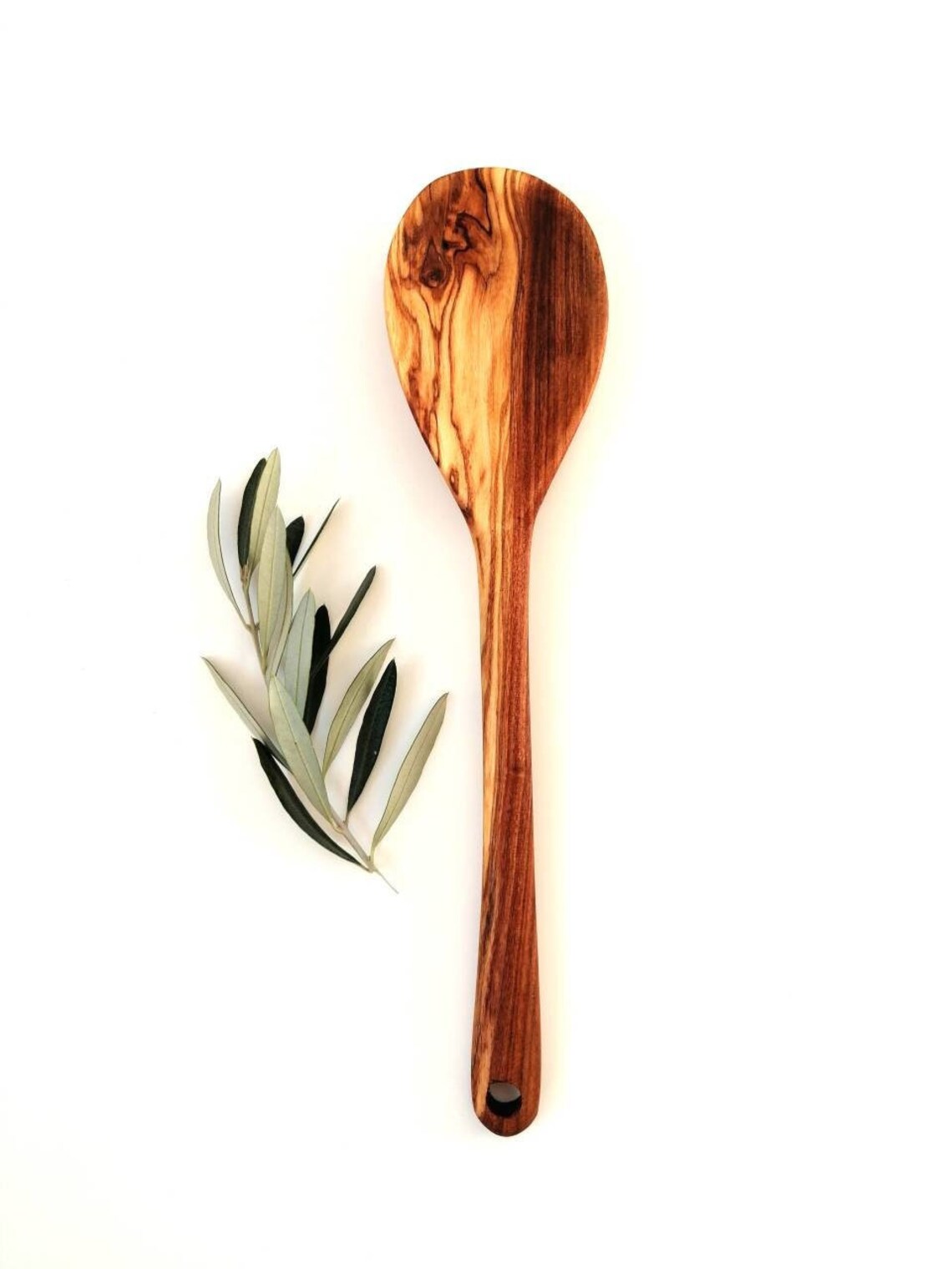 Olive Wood Kitchen Spoon Hand Carved Wooden Spatula Kitchen Etsy