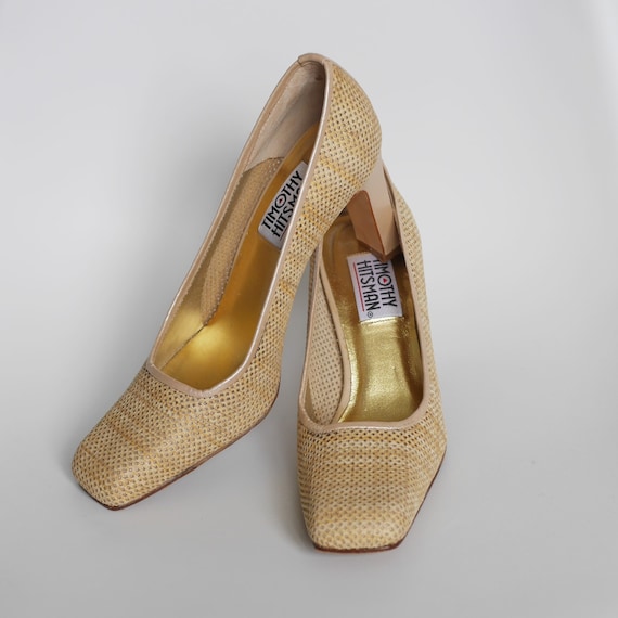 cream vintage shoes