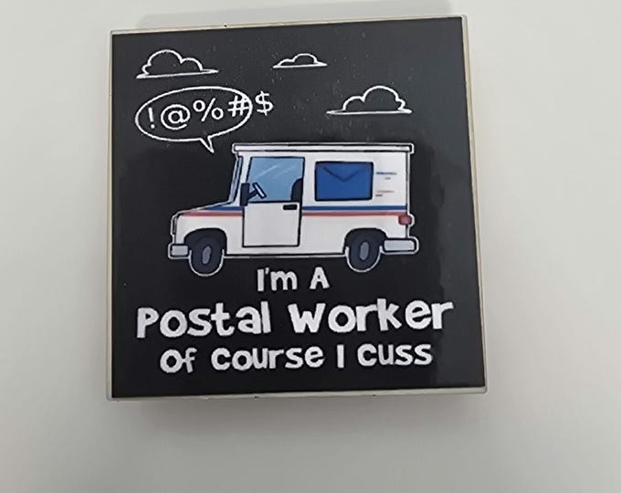 Postal worker, usps, letter carrier mail carrier fridge magnet