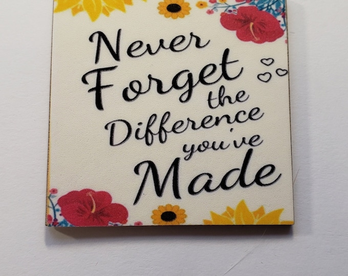 Inspirational positive fridge magnet