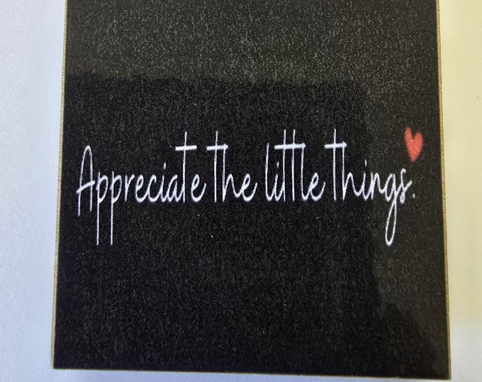 Inspirational fridge magnet