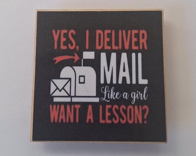 Postal worker, usps, letter carrier magnet