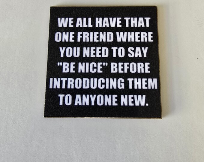 Funny sarcastic fridge magnet