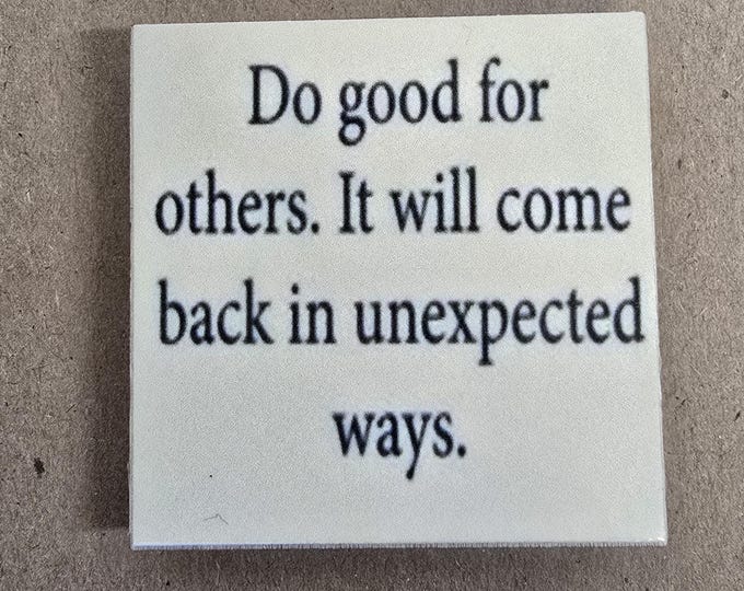 Inspirational fridge magnet