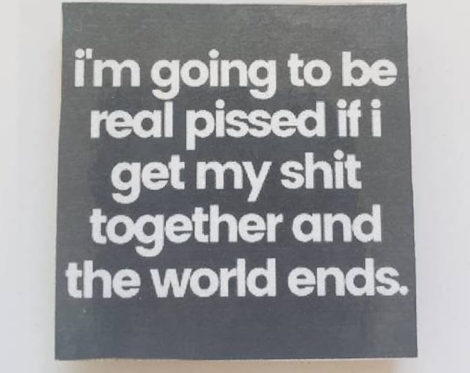 Sarcastic funny fridge magnet