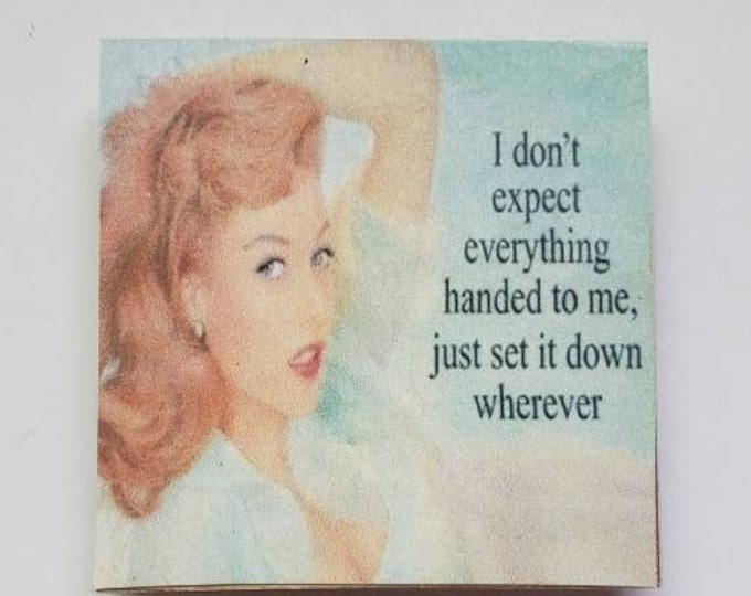 Sarcastic funny fridge magnet