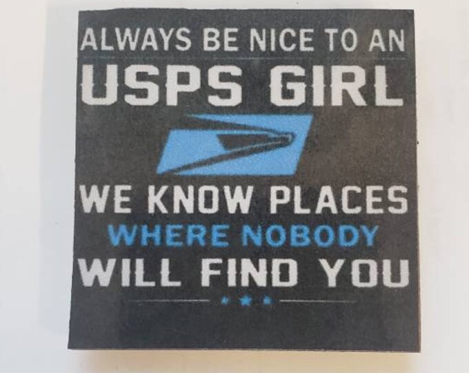 Postal worker, usps, letter carrier magnet