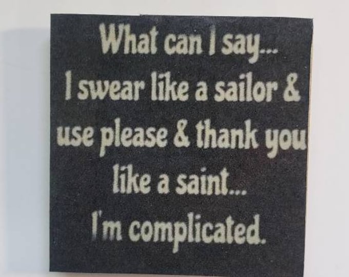 Sarcastic fridge magnet